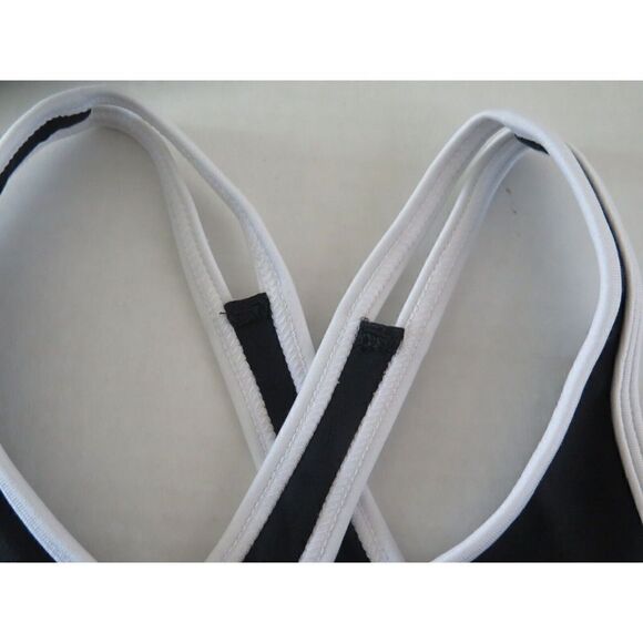 Under Armour 1364629 001 Girl's Sz YMD Black/White UA Crossback Sports Bra - Picture 3 of 4